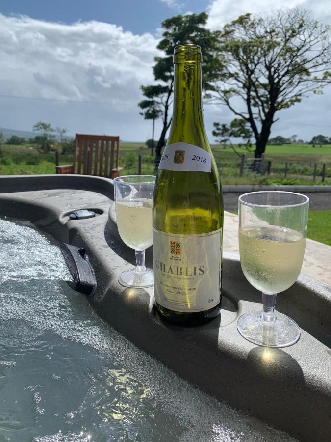 Deerfin Rentals Private Chalet With Hot Tub Ballymena Exterior foto