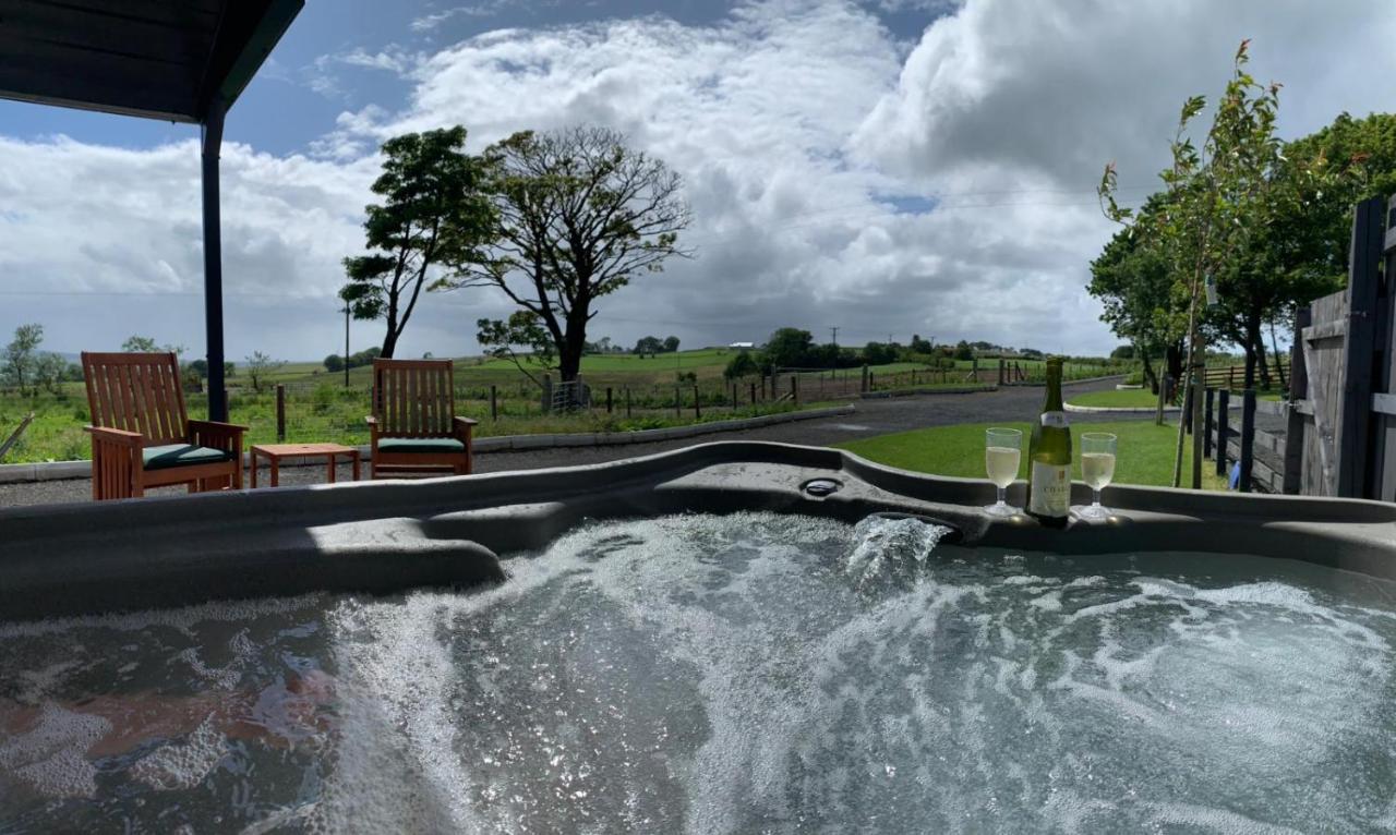 Deerfin Rentals Private Chalet With Hot Tub Ballymena Exterior foto